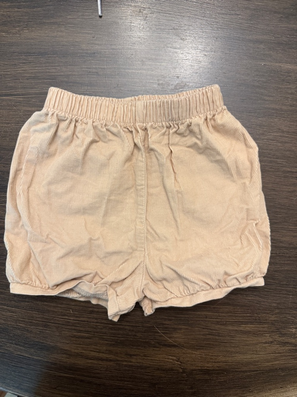 Little English High-Waist Corduroy Shorts - Blush Pink